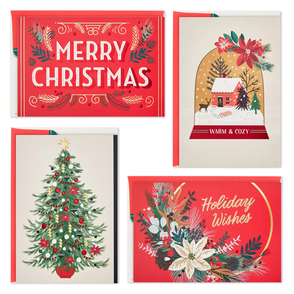 Hallmark Traditional Holiday Card Assortment 40 Pack