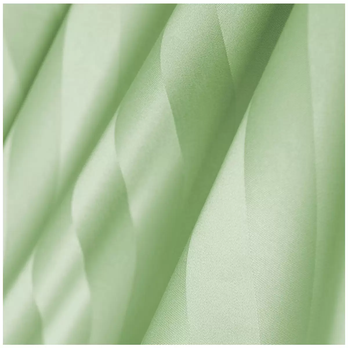 Kingtex 1200TC Egyptian Cotton Sateen Stripe Quilt Cover Set Queen - Mint