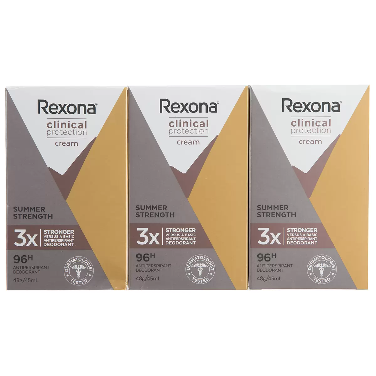 Rexona Women Antiperspirant Cream Clinical Summer Strength 3x 45ml