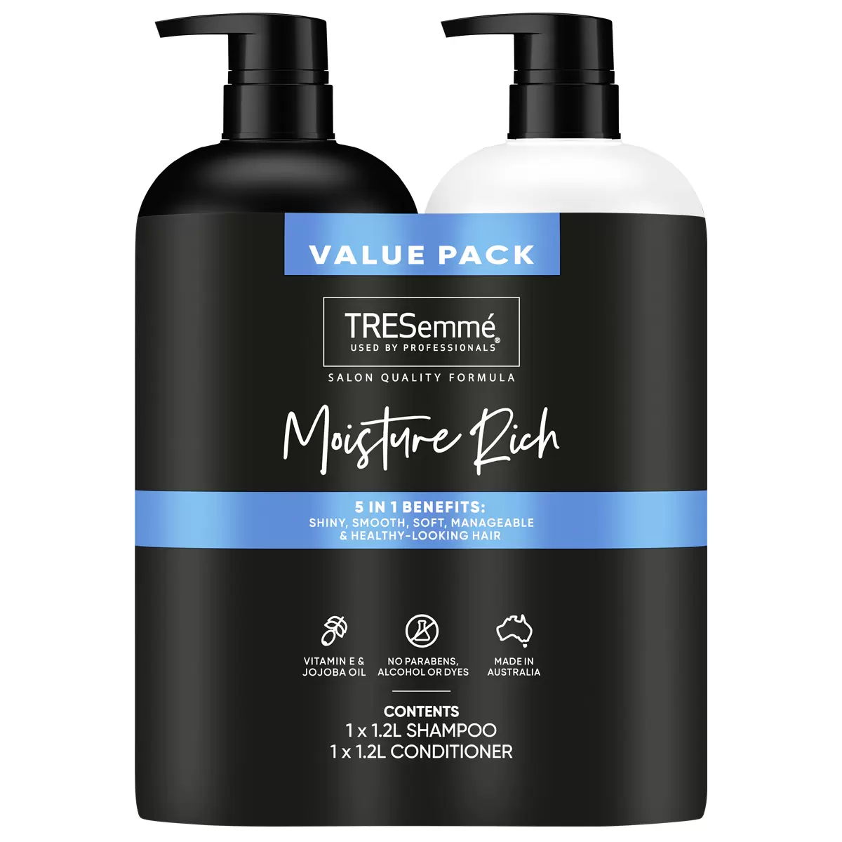 Tresemme Moisture Rich Shampoo and Conditioner 2 x 1.2L