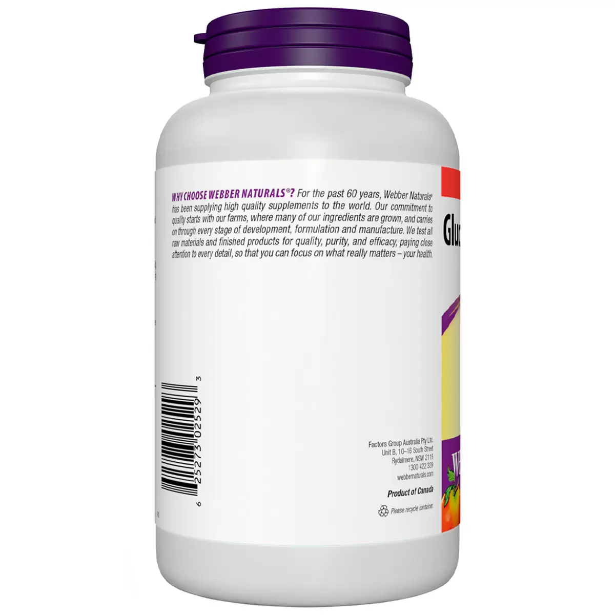 Webber Naturals Glucosamine Sulfate 1500mg 180 tabs