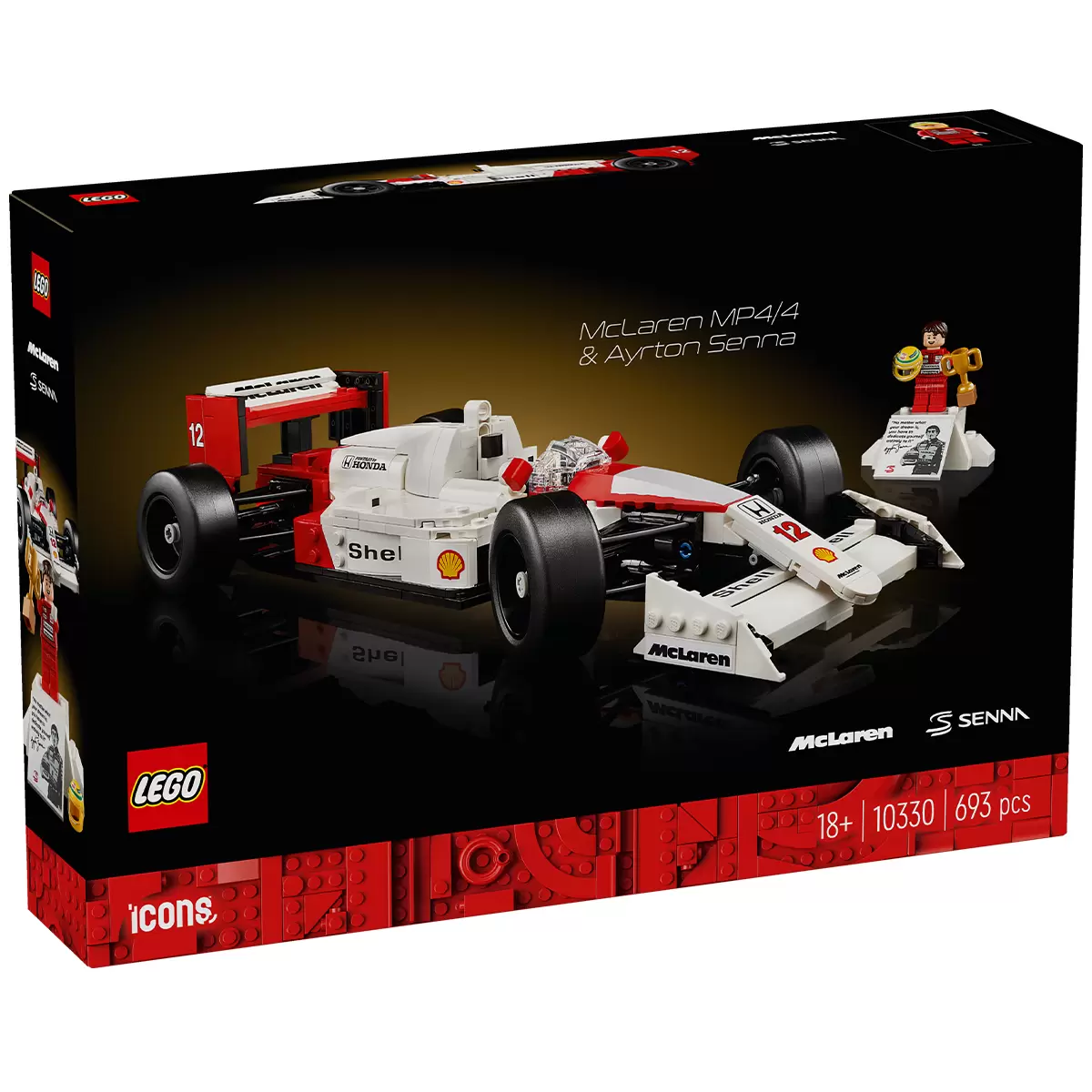 LEGO Icons McLaren MP4/4 & Ayrton Senna 10330