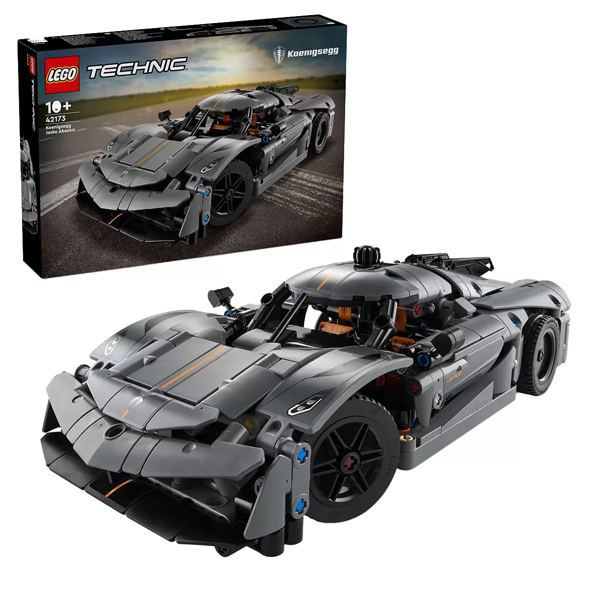 LEGO Technic Koenigsegg Jesko Absolut Grey Hypercar 42173