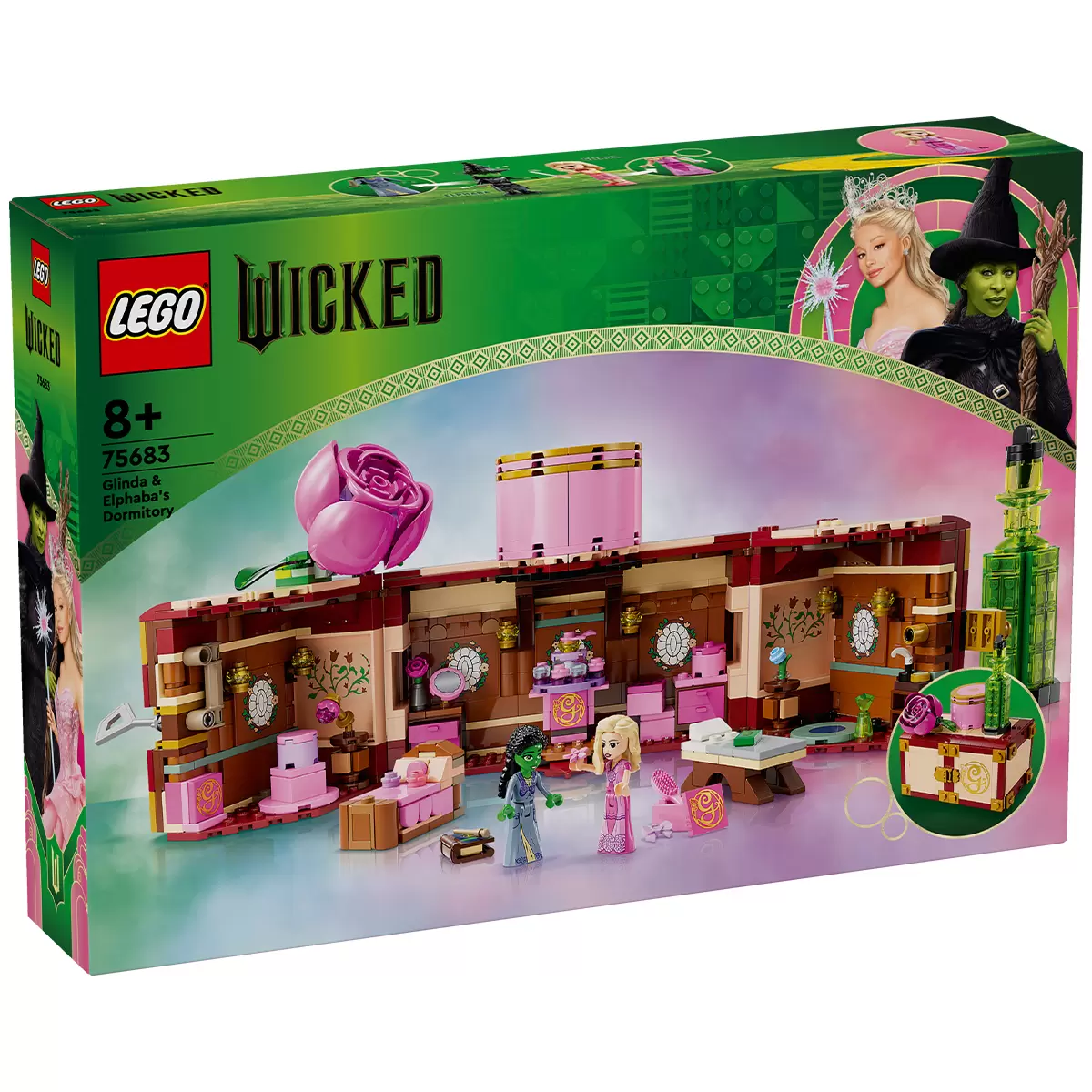 LEGO Wicked Glinda & Elphaba’s Dormitory Collectible Toy Model 75683