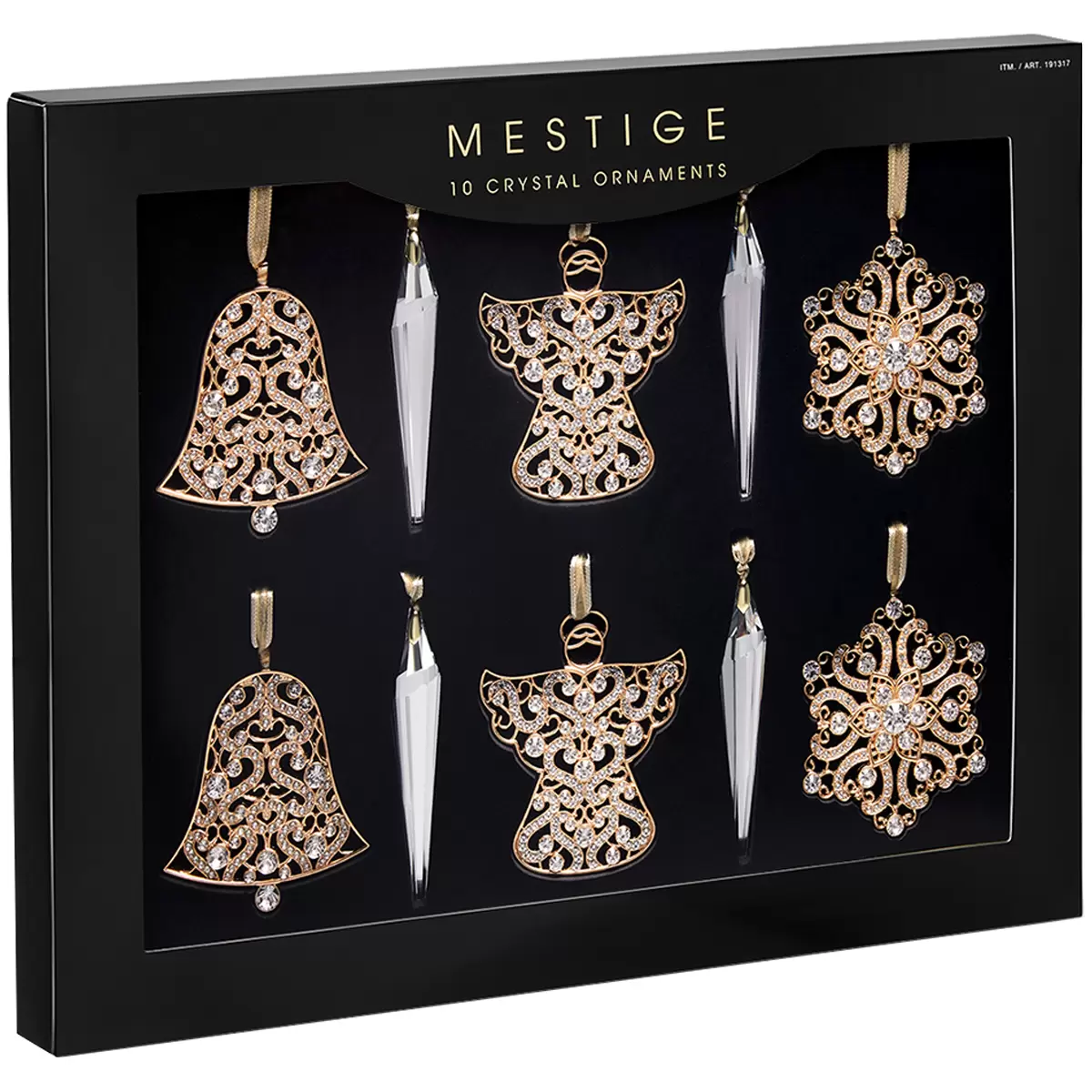 Mestige Luxury Ornament 10 Piece Gold