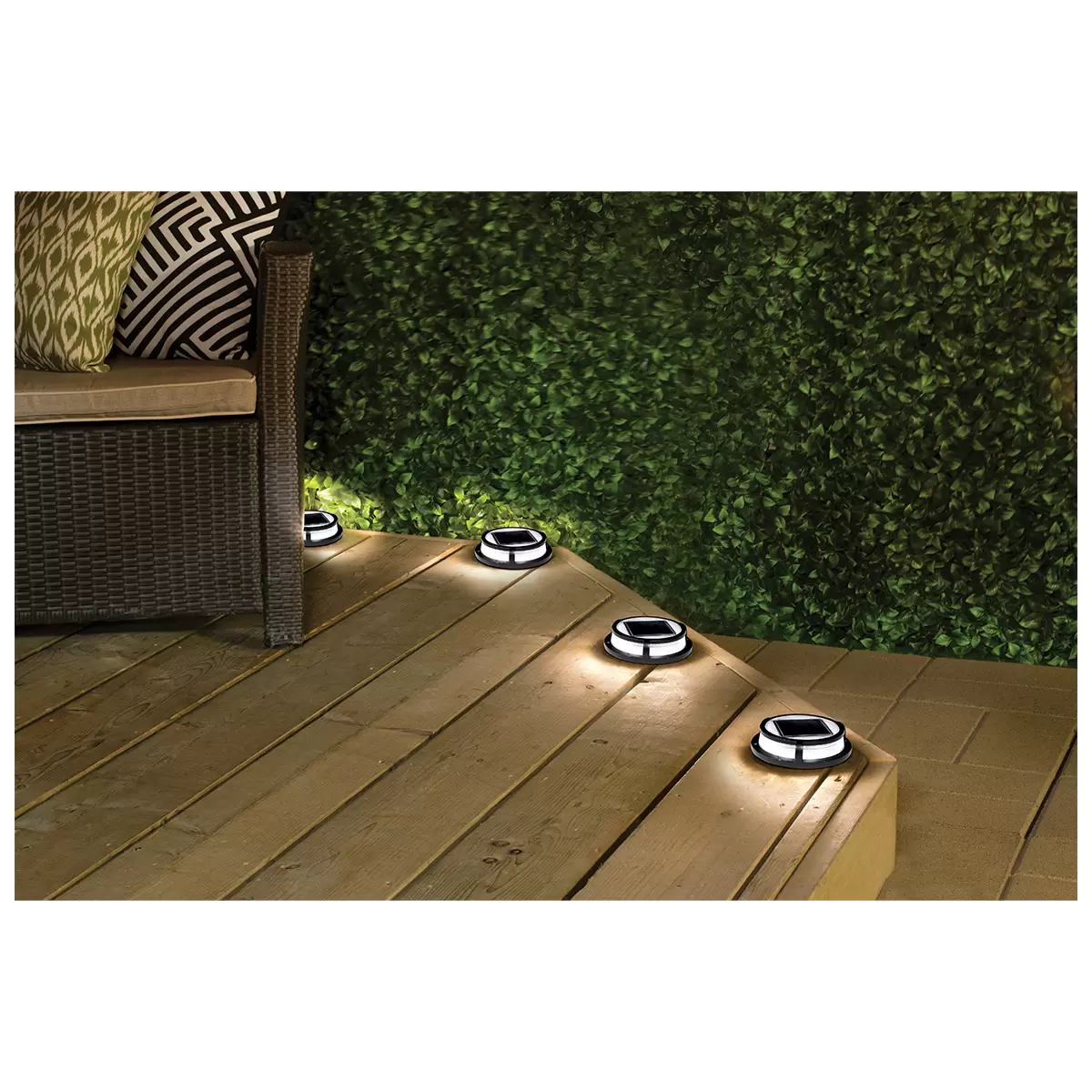 Solar LED Multi Surface Lights 4 Pack