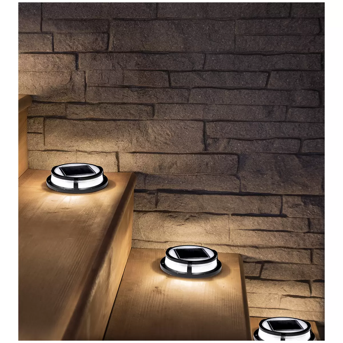 Solar LED Multi Surface Lights 4 Pack