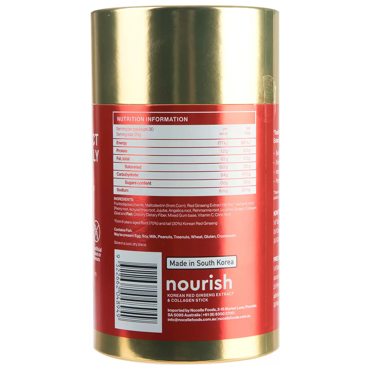 Nourish Korean Ginseng & Collagen 30x20g