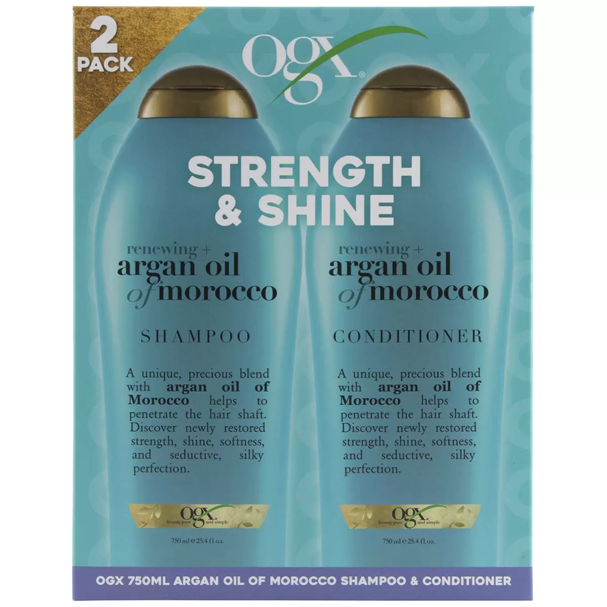 OGX Argan Oil Of Morocco Shampoo & Conditioner 2x750ml