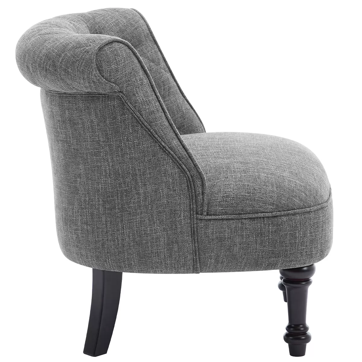 Slipper Accent Chair Dark Grey