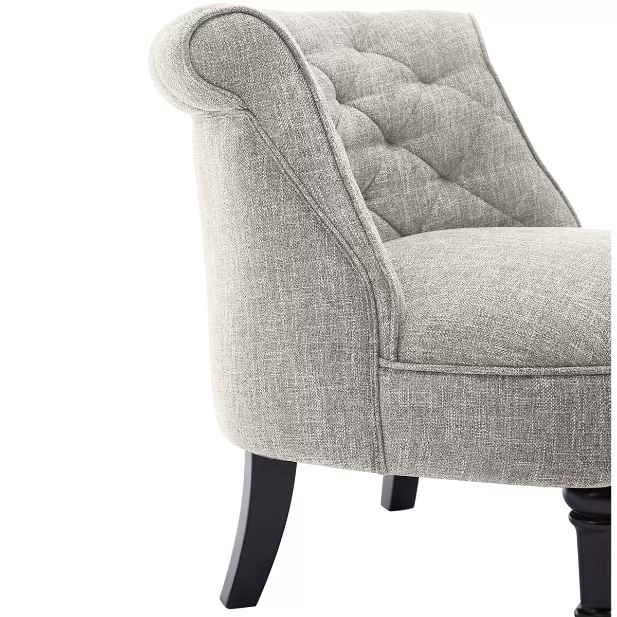 Slipper Accent Chair Light Grey