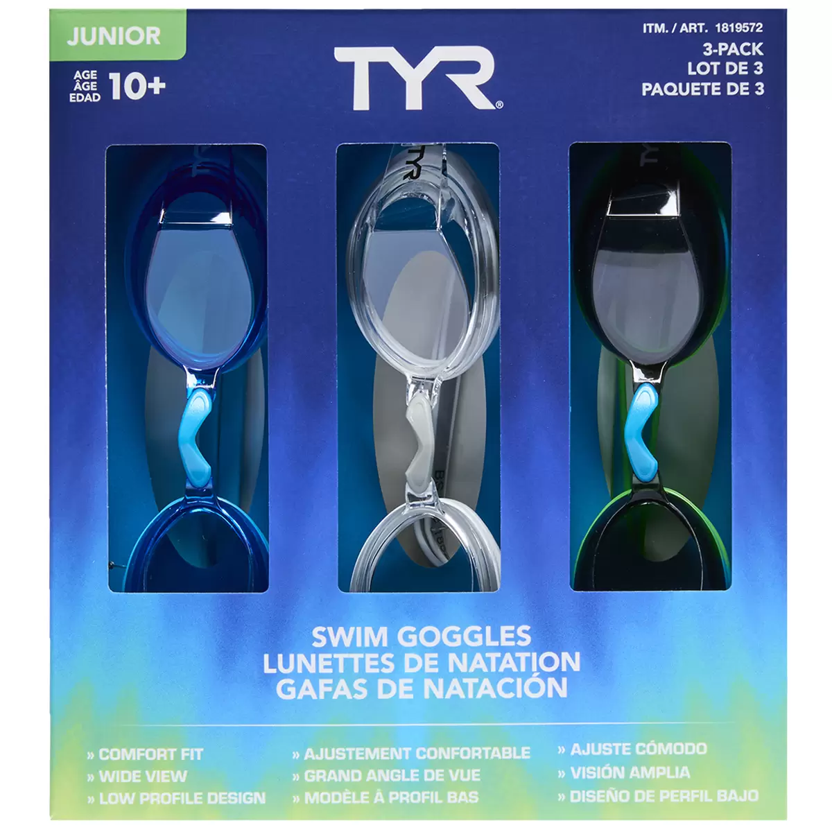 TYR Junior Goggle 3 Pack Boys